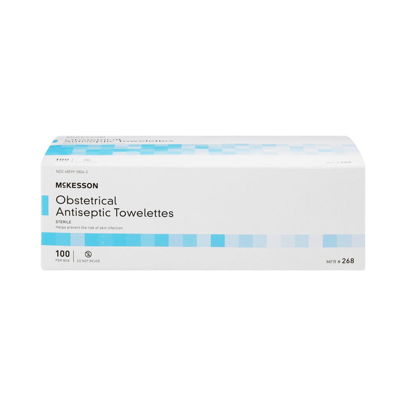 [Australia - AusPower] - McKesson Obstetrical Antiseptic Towelettes Wipes, Sterile, Individual Packet, Clean Scent, 100 Count, 1 Pack 1 Count (Pack of 100) 