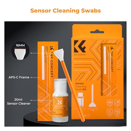 K&F CONCEPT 16mm APS-C Sensor Cleaning Kit, with 20ml Sensor Cleaner