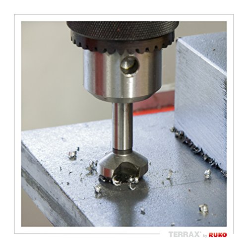 Terrax by Ruko Cone and deburring Countersink Set, DIN 335, Shape C 90° HSS in Plastic Box, 1 Piece, A102152RO SINGLE
