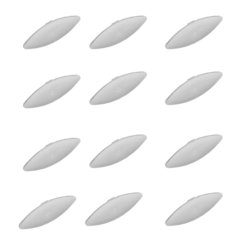 12 Pieces Toilet Seat Bumpers for Kohler, Bidet Toilet Lid Rubber Bumpers Grip-Tight Bumpers Service Kit Toilet Replacement Parts Compatible with Kohler 1133070 1236365, White 12 pcs