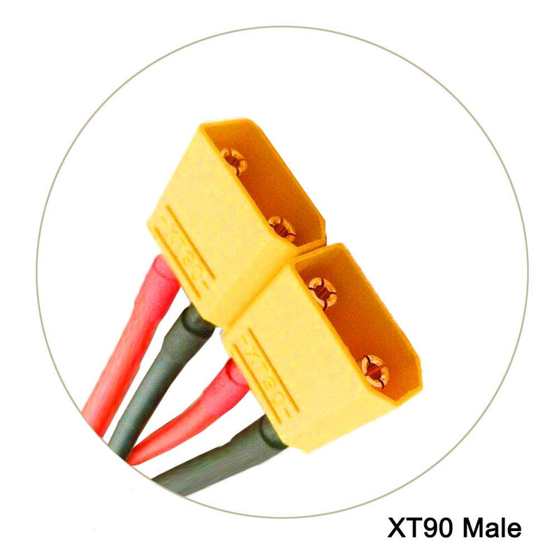 [Australia - AusPower] - 2pcs XT90 Plug Parallel Battery Connector Cable XT90 Connector Style Parallel Y-Harness for Quadcopters Multirotors RC LiPo Battery Male and Female Connectors XT90 Parallel Cable 