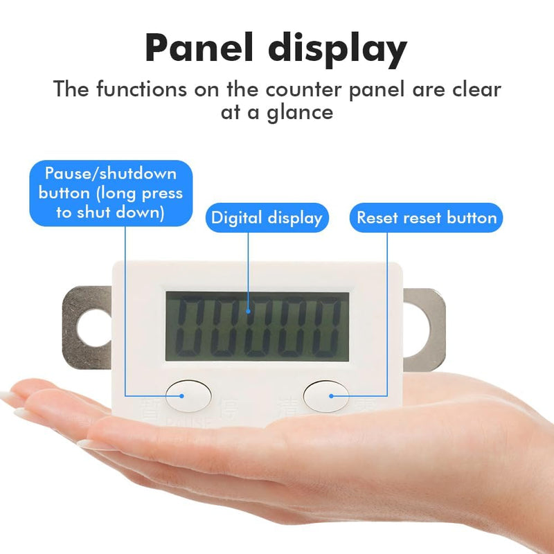 [Australia - AusPower] - 5 Digit Digital Counter, 0-99999 LCD Coin Counter, Electronic Punch Counter with Magnetic Induction, Impact Number Clicker Counter, Digital Punch Counter Counter, for Punching Machines, Machine Tools 