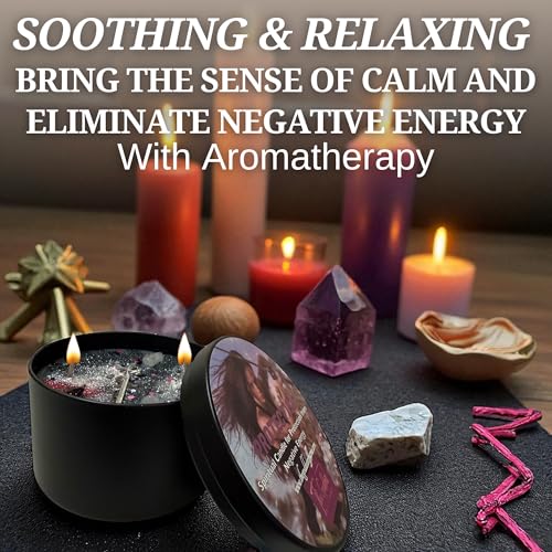 Protection Spell Candle | Coconut Wax Candle | Negativity, Psychic Attacks & Evil Intentions | Wiccan Pagan Hoodoo Conjure (14 oz) Large 14oz