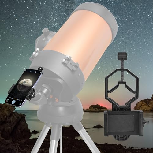 Waterproof Compact Monocular 10x25 - Bundle with - Smartphone Telescope Adapter Camera Mount