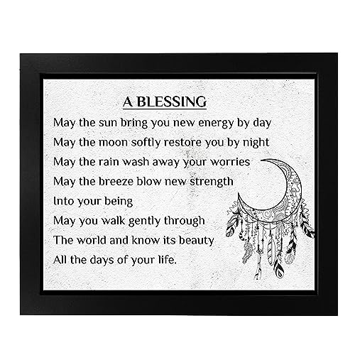 A Blessing Inspirational Wall Art- Spiritual Quote Print - 11x14 Unframed