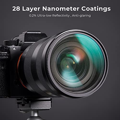 K&F CONCEPT 72mm Black Diffusion 1 Filter Mist Cinematic Effects Filter