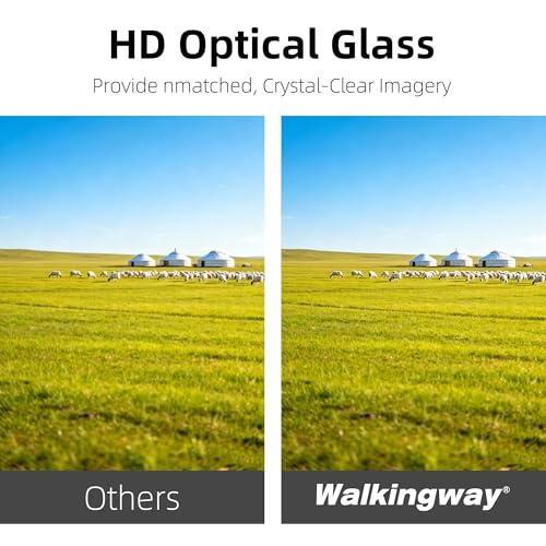 Walking Way 52mm GND16 Variable Filter 4 Stops Camera Lens Graduated Neutral Density Filters 30 Multi-Layer Coating Ultra-Slim HD Waterproof Scratch Oil Resistant Lens Filter, Aluminum Alloy Frame