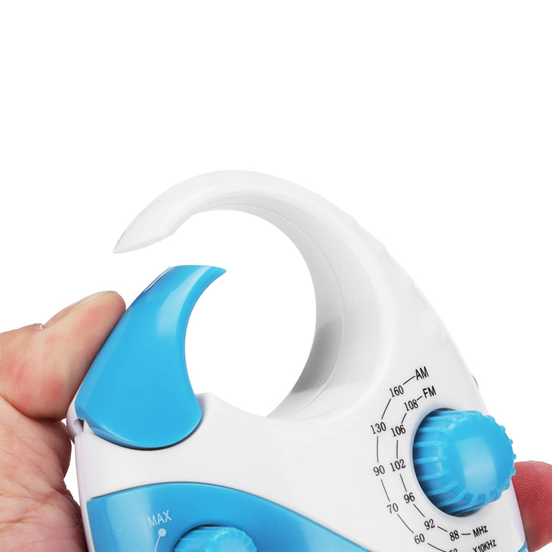 [Australia - AusPower] - Portable AM/FM Digital Radio, Waterproof USB Rechargeable Multifunctional Shower Speaker Radios Player, Suitable for Home Office Outdoor Travel 