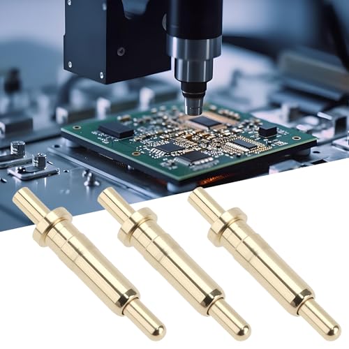 100pcs 9.5mm Power Test Tips Pogo Pins Connectors 24V DC 1.5A for Mobile Phone Communication Automotive