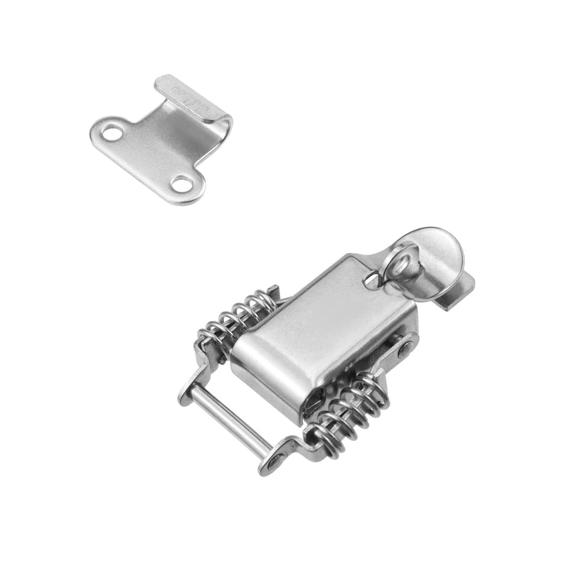 [Australia - AusPower] - LC LICTOP Stainless Steel Toggle Latch Clamp 3 Inch, 6Pcs Spring Loaded Draw Latch, 90 Degree Compression Spring Hasp for Toolbox, Door, Hood, Lock, Catch, Buckle Fastener 