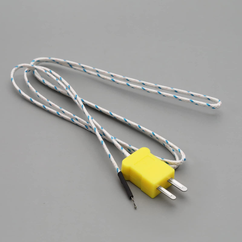 [Australia - AusPower] - ECSiNG 8PCS K Type Mini-Connector Thermocouple Temperature Probe Sensor 1 Metre Temperature Sensing Line K Type Thermocouple Wire Measuring Range -40°C to 400°C 