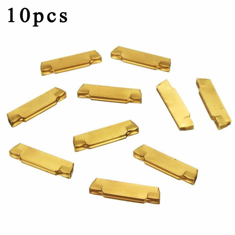 [Australia - AusPower] - MGMN200-G Carbide Inserts for MGEHR MGIVR Grooves, Pack of 10 