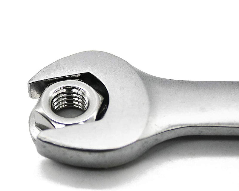 [Australia - AusPower] - 8 M10 x 1.0mm Pitch Metric fine Pitch 304 Stainless Steel Hexagonal Flange Nuts 