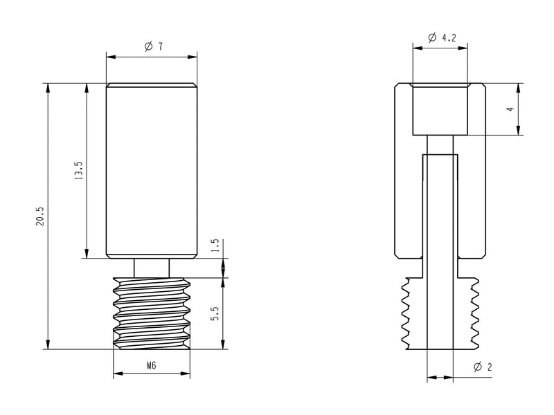 [Australia - AusPower] - Upgrade Idler Arm All Metal Bimetal Heatbreak Nickel Plated Copper Heater Block Nozzles 0.4mm Compatible with Artillery Sidewinder X1 X2 Genius Titan Extruder Volcano Hotend Parts 3D Printer 