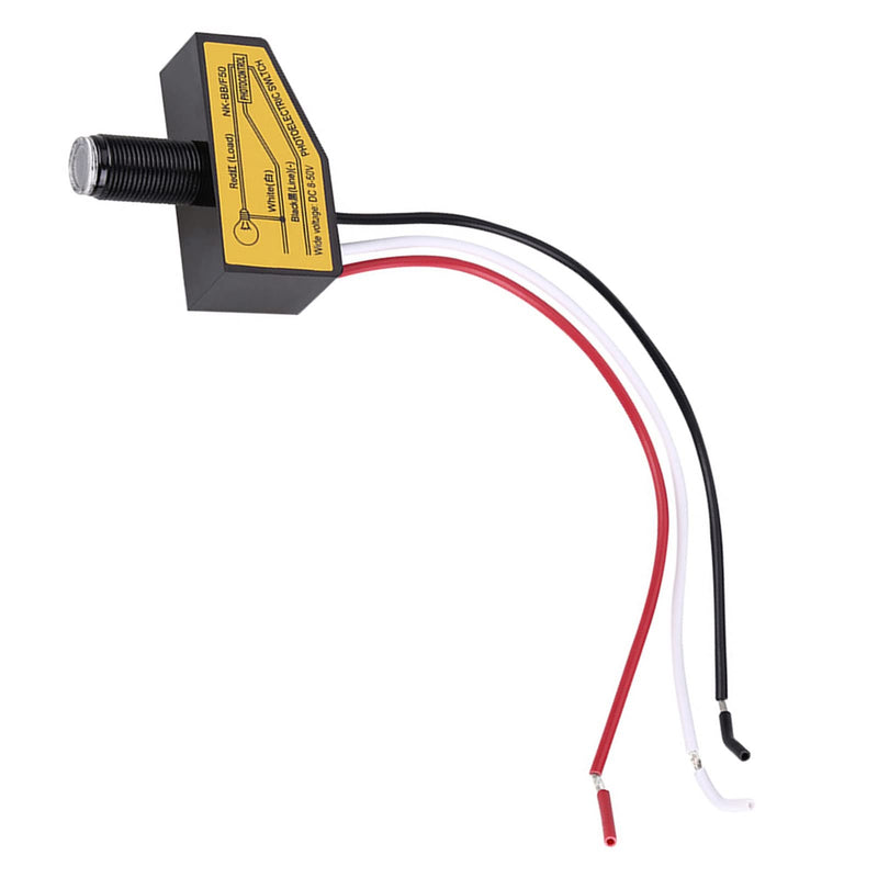 12 V Light Sensor, Twilight Switch 12 V, 12 V, 24 V, 36 V, 48 V Photocell Switch, Mini Light Switch Sensor, Dusk Control Until Dawn, Automatic On and Off, 8 V to 50 V