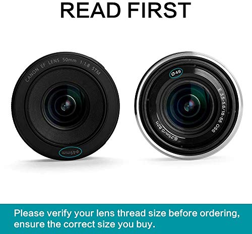 52mm Lens Filter Accessories Kit:UV CPL Adjustable ND Filter(ND2-ND400),Macro Close up Filter Set(+1,+2,+4,+10),Lens Hood,3 in 1 Grey Card for Canon Nikon Sony Pentax Olympus Fuji DSRL Camera 52mm
