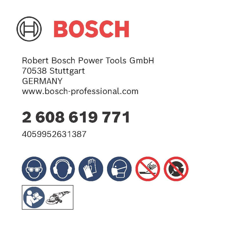 Bosch Professional 1x Standard for Inox Trennscheibe (für Edelstahl, Ø 180 x 1,6 x 22,23 mm, Gerade, Zubehör Winkelschleifer) Diameter: 180 x 1.6 x 22.23 mm
