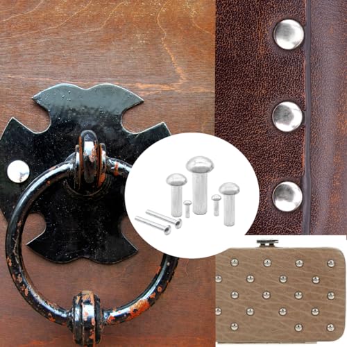 450Pcs M3 M4 M5 M6 Aluminum Brazier Head Rivets 10mm 12mm 14mm 20mm 25mm