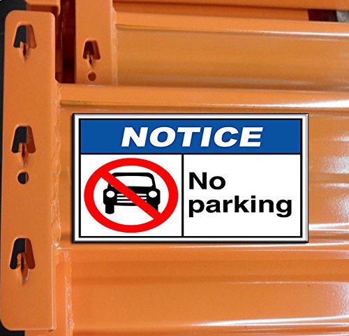 Fastasticdeals No Parking Notice OSHA/ANSI Safety Magnets Magnetic Signs-Qty 2-9 x 12 Inches