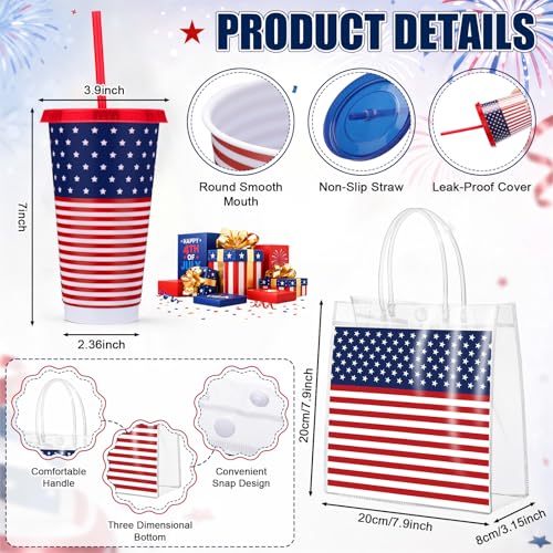Vesici 25 Pcs Veterans Day Party Favors, Patriotic Gift Set Bulk Independence Day
