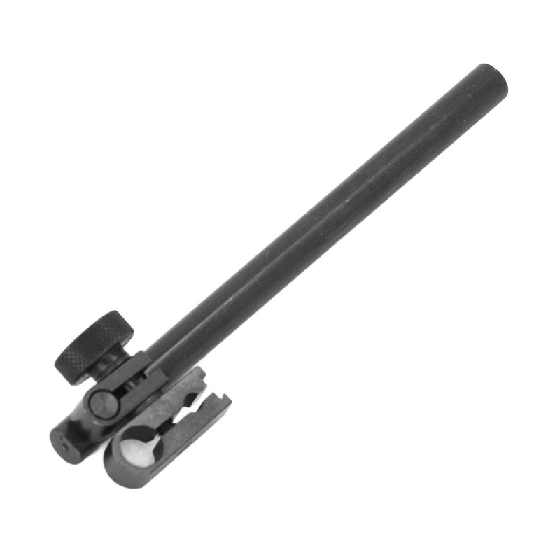 Dial indicator holder rod, round bar dial indicator holder rod and clamp with 6mm 8mm hole 120mm length, aluminum alloy dial indicator holder with swivel dovetail, for dial indicator height gauge