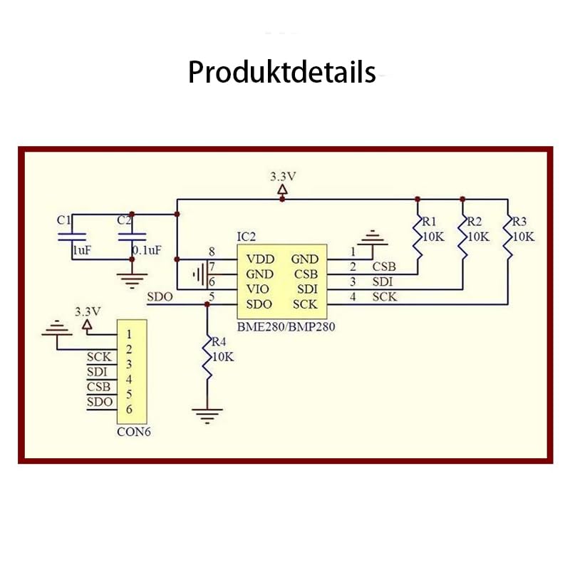 [Australia - AusPower] - GERUI 8pcs BMP280 Barometric 3.3V Atmospheric Pressure Sensor Module Temperature I2C for Arduino Raspberry Pi Air Pressure Measurement High Precision Atmospheric Pressure Sensor Module Compatible 