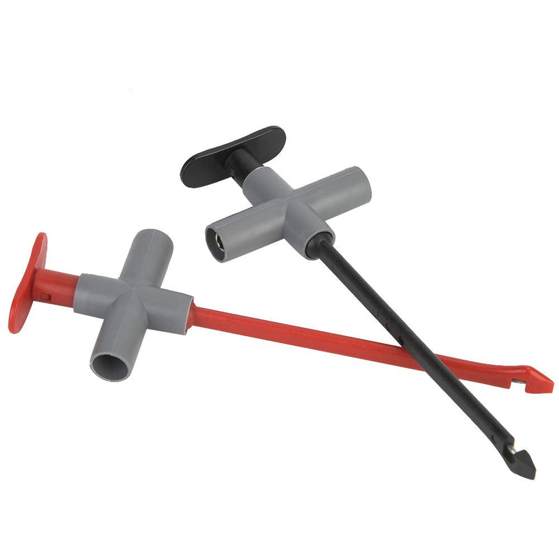 [Australia - AusPower] - Multimeter Test Clips, Pack of 2 P5010 Puncture Probe Auto Repairing Multimeter Test Clip Car Testing Tool Wire Piercing Probe Clip Automotive Test Wire Kit for Automobile Inspection Auto Repairing 