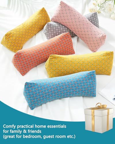 Triangle Buckwheat Pillow for Sleeping, Adjustable Firmness Wedge Cushion