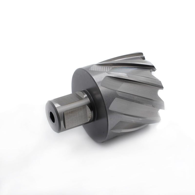 OSCARBIDE 1-3/4"x1 Annular Cutter,1-3/4 inch Cutting Diameter,1 inch Depth of Cut,3/4 inch Weldon Shank 2 Flat Mag Drill Bit with Pilot Pin for Magnetic Drill Press,1 Piece