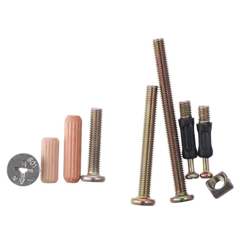 [Australia - AusPower] - 180Pcs Furniture Connecting Hardware Connectors Assortment Kit,Furniture Fastener Set Cam Lock Assortment Kit,Cam Lock for Furniture Connecting 