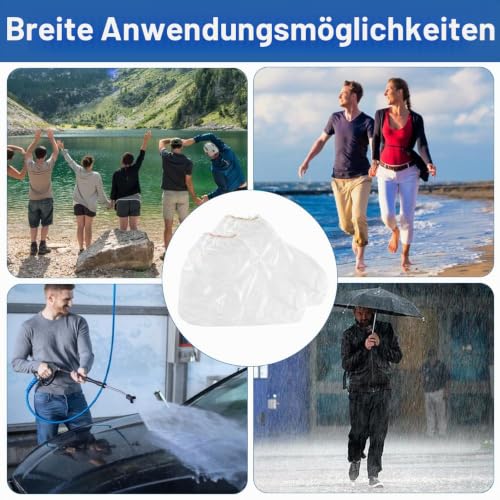 10 Pairs Shoe Covers Waterproof Disposable for Men and Women | Waterproof rain shoe covers with elastic, transparent overshoes, waterproof, disposable boot covers