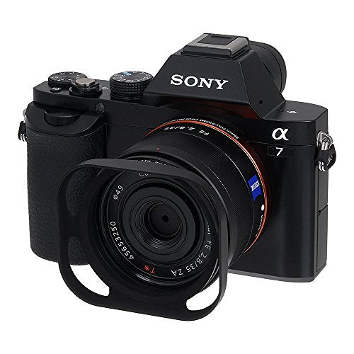 Fotodiox Pro Rangefinder Inspired Lens Hood Compatible with RX1 / RX1 R / RX1 RII and Various E-Mount Lenses - All Metal Rangefinder Style Hood (Replaces LHP-1 Hood)