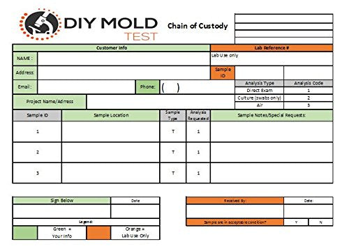 [Australia - AusPower] - MIN Mold Test Kit, Mold Testing Kit (3 tests). Lab Analysis and Expert Consultation included 