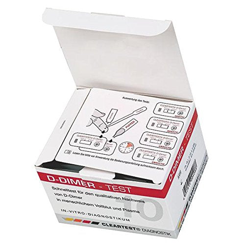 Cleartest 6690862 Quick Test, D-Dimer (Pack of 10)