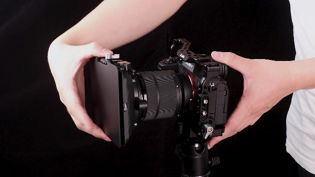 Foto4easy 4x4/4x5.65 Lightweight Mini Matte Box with 15mm Rod Support for DSLR Mirrorless Cameras,Compatible with 52mm/55mm/58mm/62mm/67mm/72mm/77mm/82mm Lens