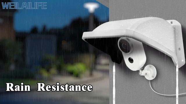 Universal Security Camera Cover Shield Sun Rain, Waterproof Protective Roof White 1 Pack