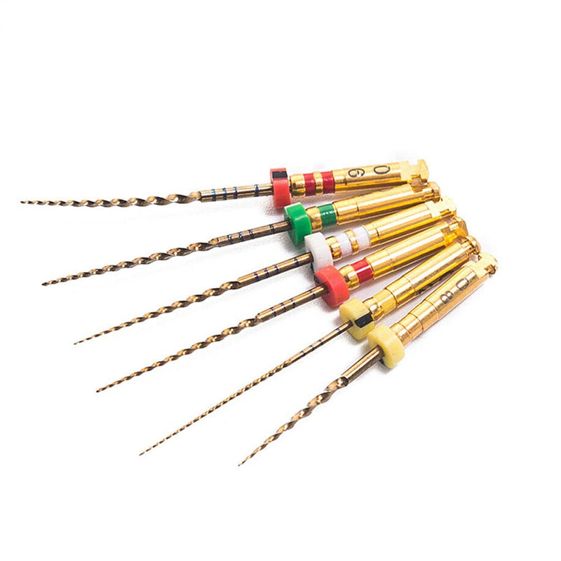 [Australia - AusPower] - Dental Endodontic Niti Rotary Files 6PCS X3-Pro Glod Taper Endo Root Canal Treatment File (31MM Assorted) 31MM Assorted 