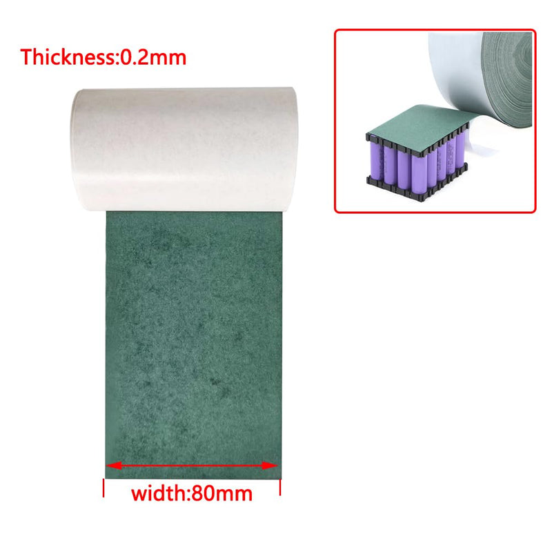 16.4ft/Roll 80mm(3.15in) Width Self Adhesive Battery Pack Insulator Paper (Thickness:0.2mm) for 18650 21700 Battery Packs,DIY Projects 5MX80mm