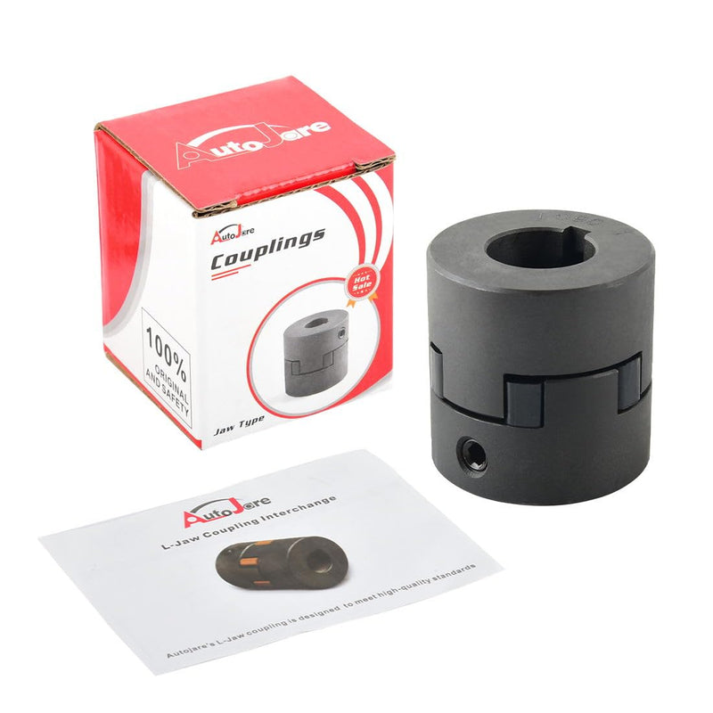 [Australia - AusPower] - 3/4" to 1" L090 3-Piece L-Jaw Coupling Set & Buna-N NBR Rubber Spider for Log Wood Splitter 