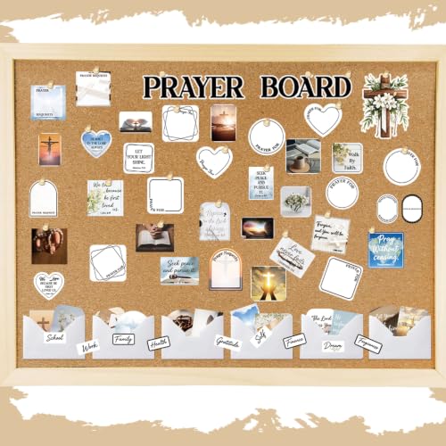 Christian Prayer Board Supplies - 113 Pcs White Bible Verse Kit