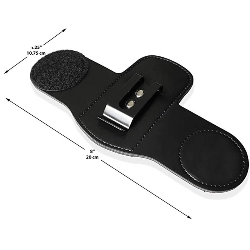 [Australia - AusPower] - Leather Stethoscope Holder Clip Stethoscope Hip Holder with Clip on Waist Belt/Pocket/Bag to Protect from Loss Fit for Physicians 