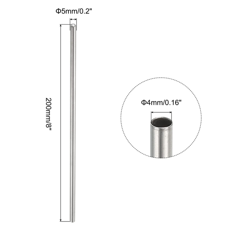 [Australia - AusPower] - PATIKIL Thermowell Pipe Immersion Well 5/32" ID 3/16" OD 8" Stainless Steel 304 for Weldless Thermowell Brewing Thermometer 2pcs 8" 2 