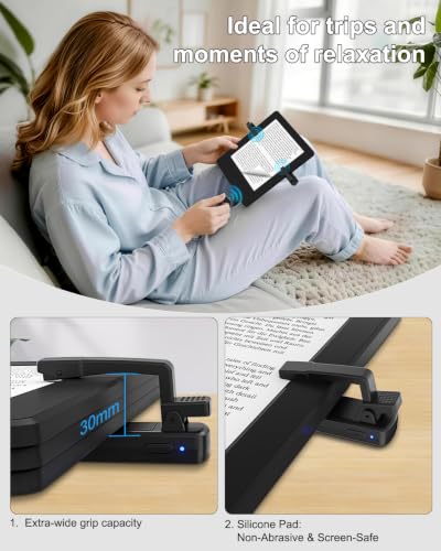 Wireless Bluetooth Page Turner TikTok Scrolling Ring Compatible with Kindle/Kobo/iOS/Android Ideal for E-Readers/TikTok Videos/Camera Recording (Black) Black