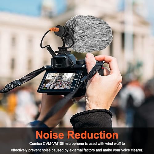 COMICA CVM-VM10II Universal Shotgun Microphone for Camera, iPhone, Android Black