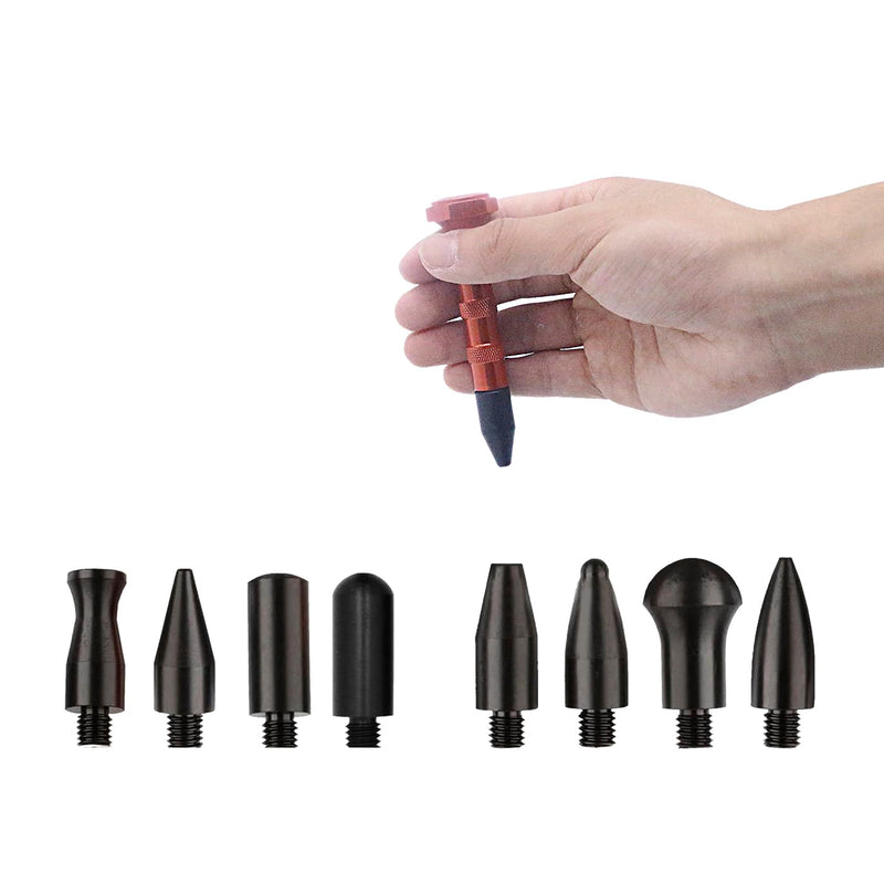 Paintless Dent Removal Tools with 9 Heads Tips Dent Removal Pen Tools - Remove Automotive Damage Effortlessly!