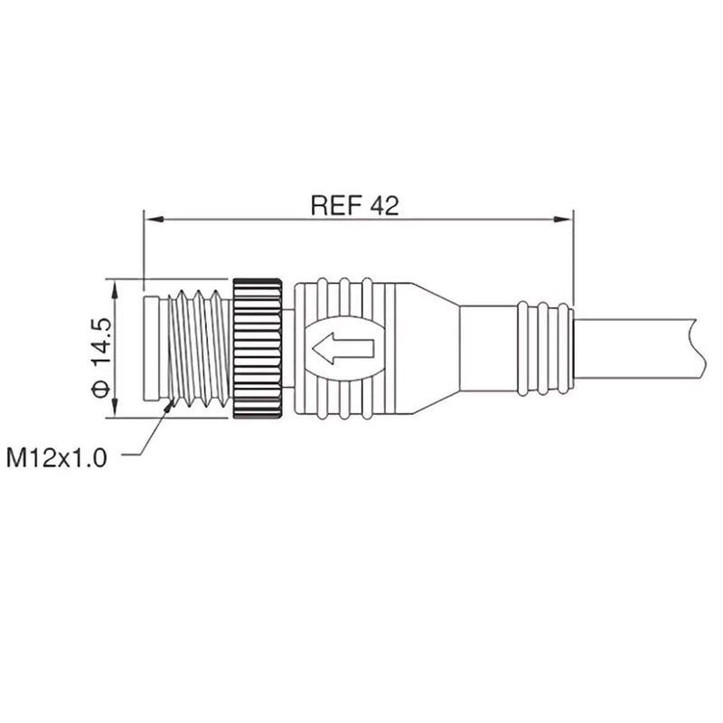 NMEA 2000 (N2K) 0.25 Meter (10 inch) Female-Female Gender Changing Cable for Lowrance Simrad B&G Navico & Garmin Networks