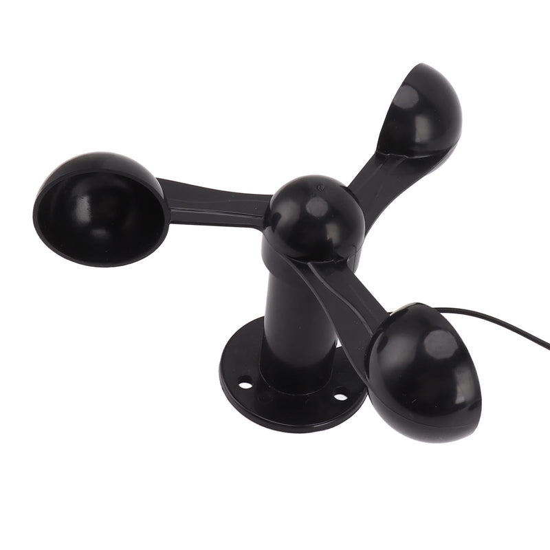 [Australia - AusPower] - Anemometer Sensor, Measures Wind Speeds, Includes 8M Waterproof Cable, Features 4cm Mounting Hole, Anti-Interference Design, 3 Cups Wind Speed Detector 