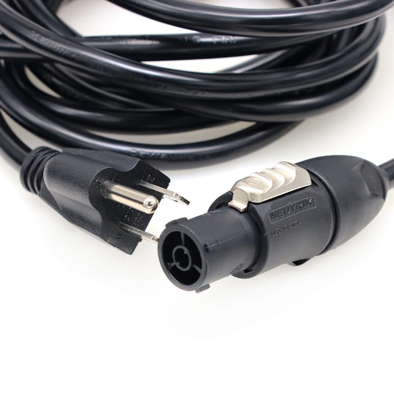 SZRMCC Neutrik Power Cable for Aputure LS 1200d Pro/ LS600d Pro/ 300x / 300d ii/Nova P300c / 600d/ 600x Pro LED Light 16A 250V (3m) 3m