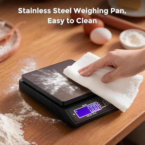 Bonvoisin 10 lb Digital Scale for Kitchen & Baking with Percentage Weighing 5kg / 0.1g