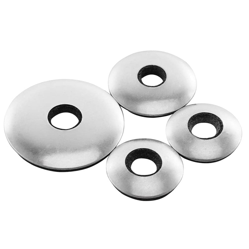 [Australia - AusPower] - 5/16 Inch Inch x 1 Inch Inch OD Stainless Steel EPDM Bonded Sealing Neoprene Rubber Washers, 50 PCS 5/16" x 1" 